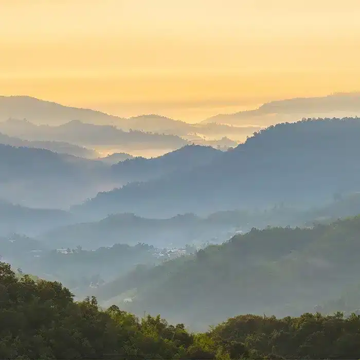 muted mountain layers square